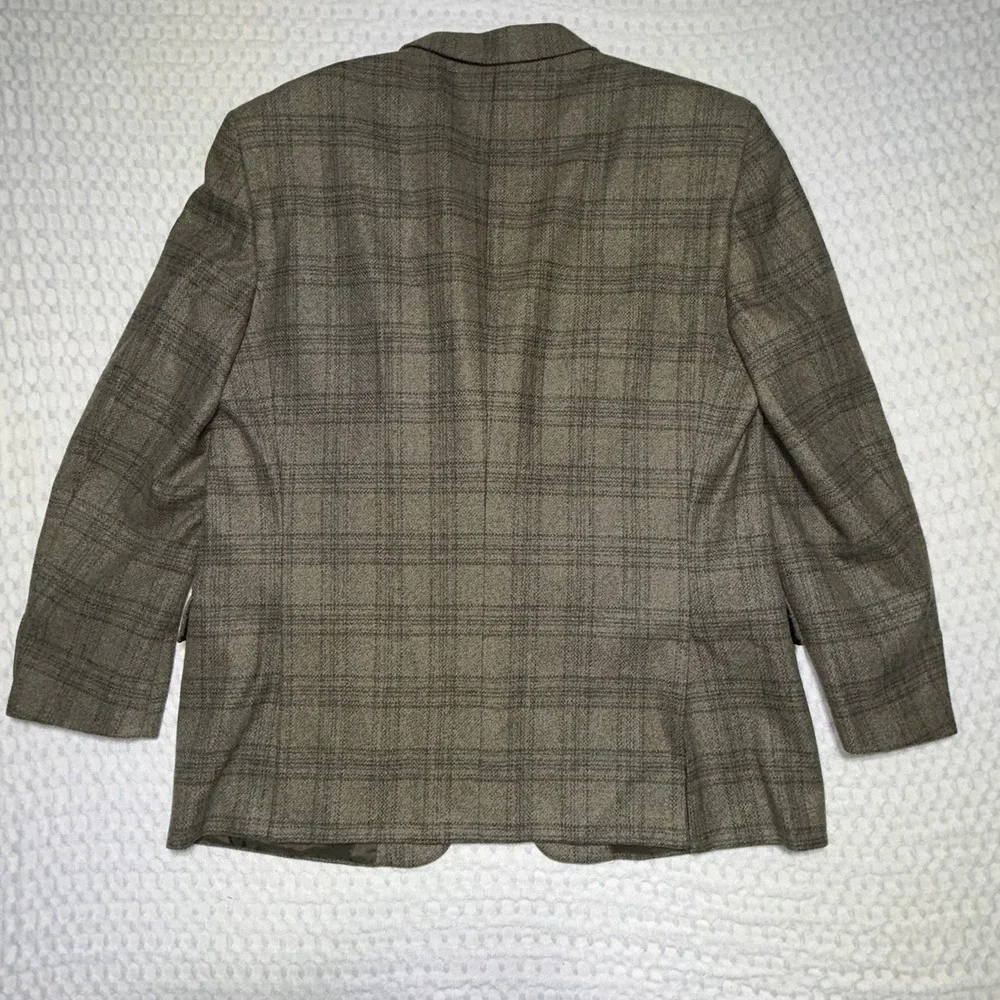 VintageEmanuel Ungaro Men's Wool Cashmere Tweed Sport Coat Blazer 2 Button Italy